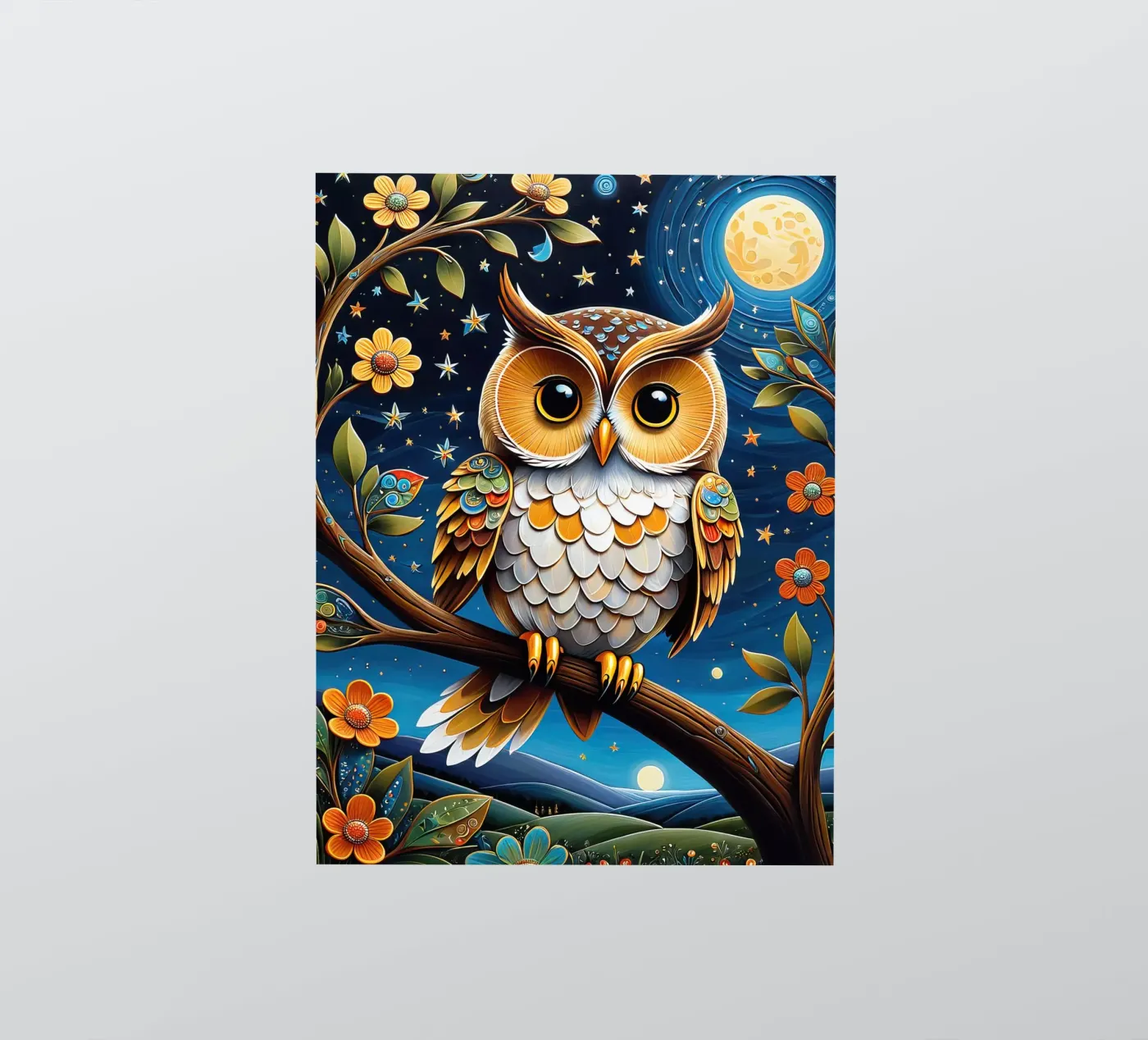 The owl Sticker von 🎁 NOBELART