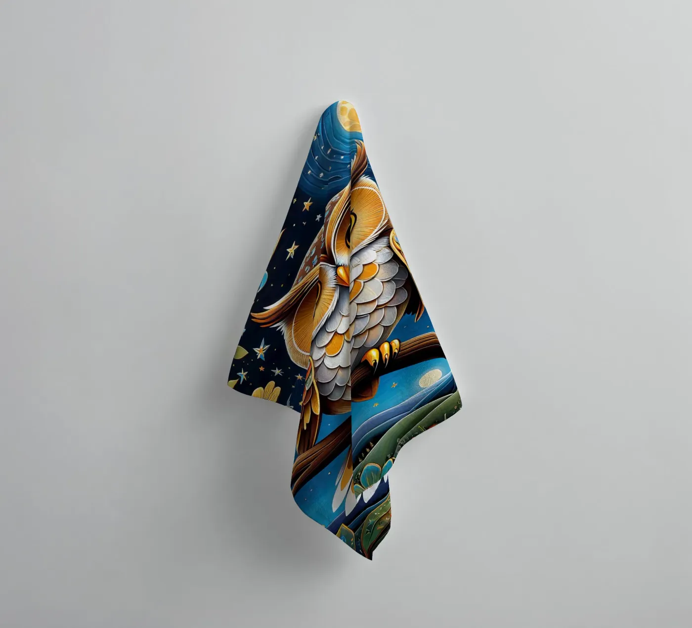 The owl Handtuch von 🎁 NOBELART