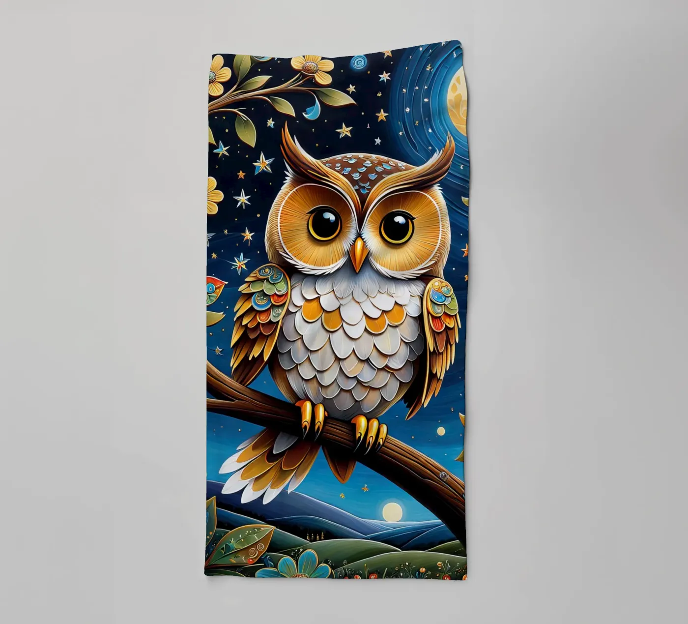 The owl Handtuch von 🎁 NOBELART