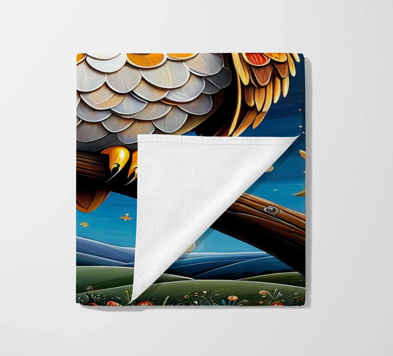 Die Eule Strandtuch von 🎁 NOBELART