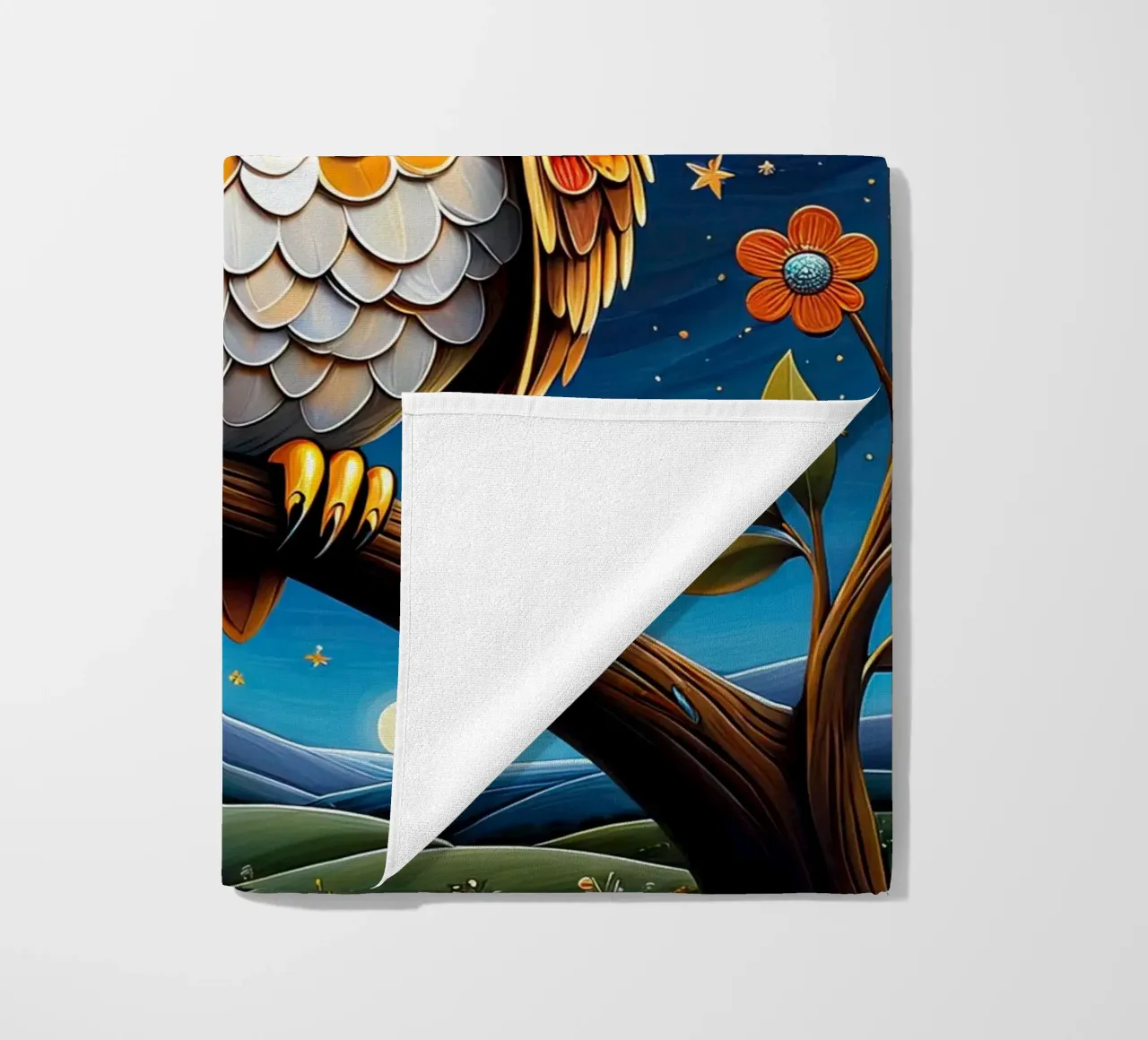 Die Eule Strandtuch von 🎁 NOBELART