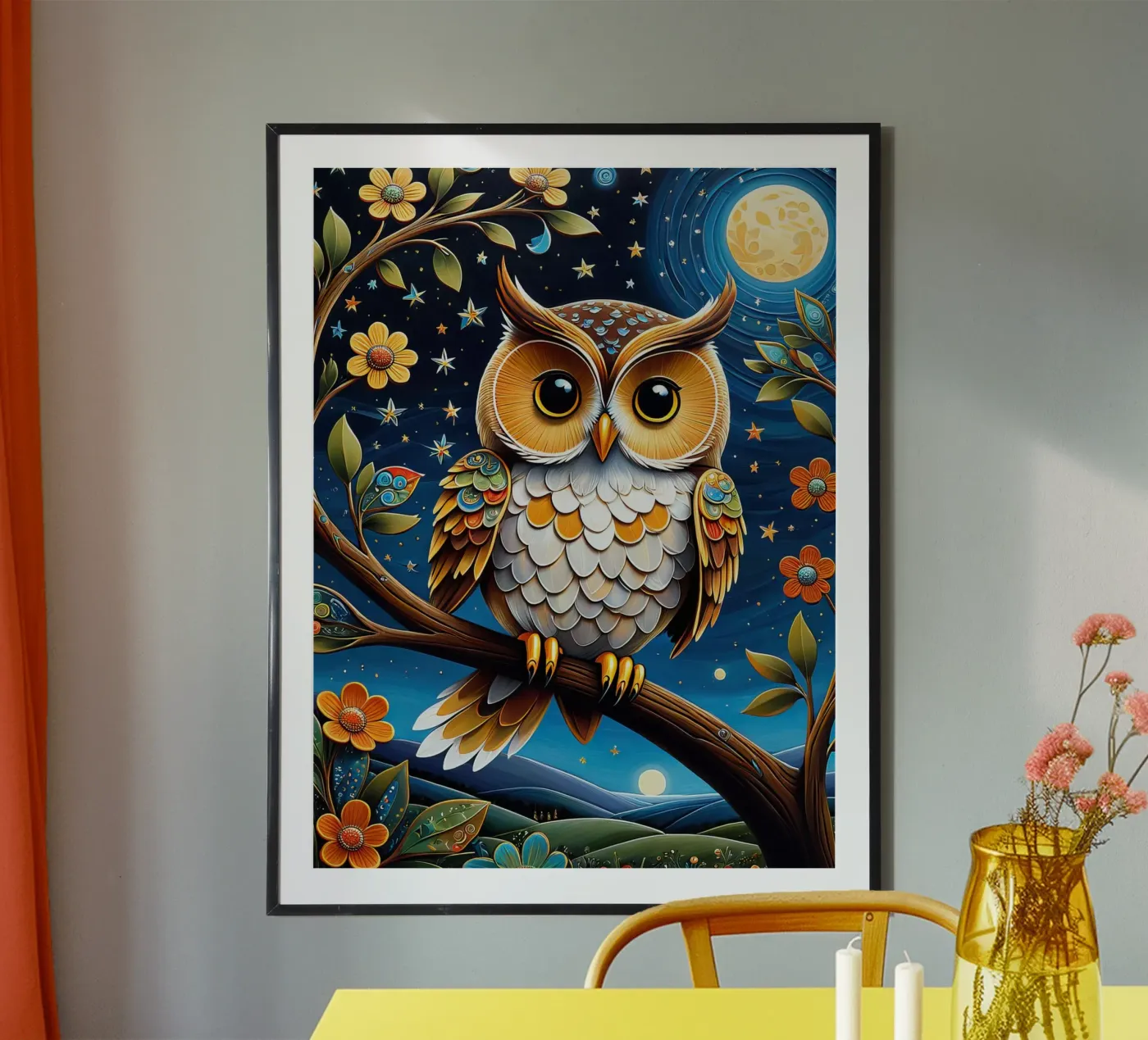 The owl Poster von 🎁 NOBELART