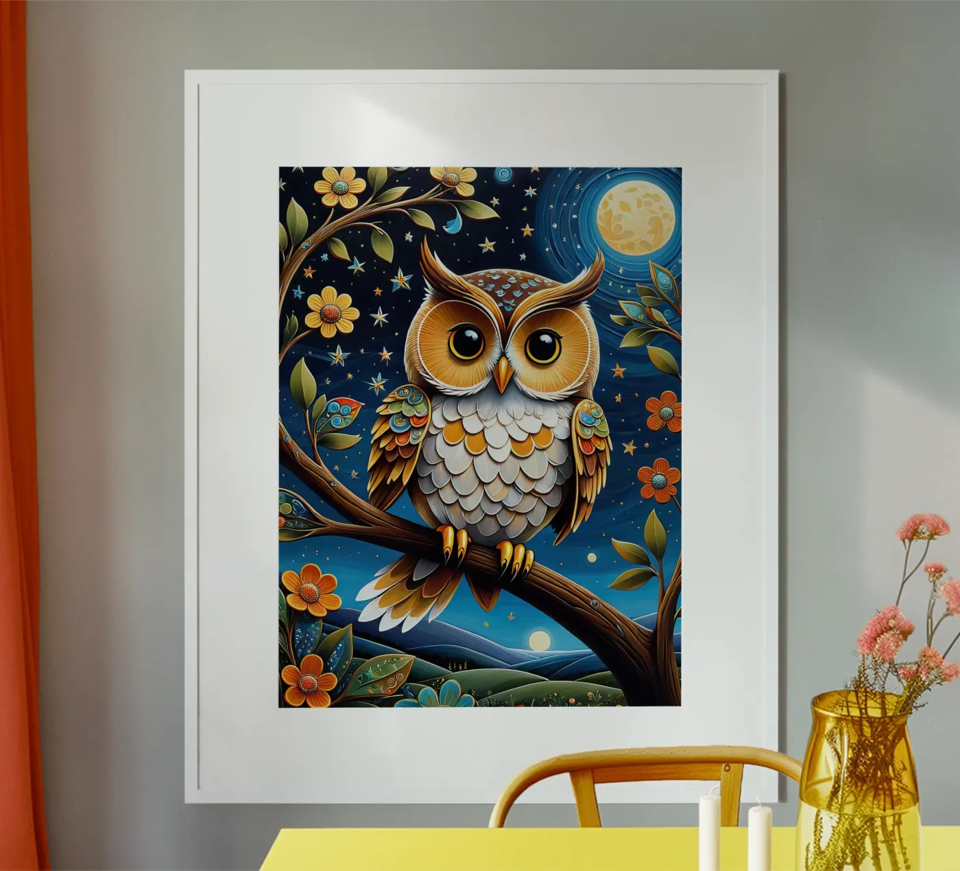 The owl Poster von đ NOBELART