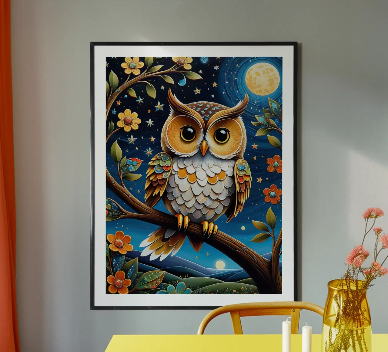 Die Eule Poster von 🎁 NOBELART