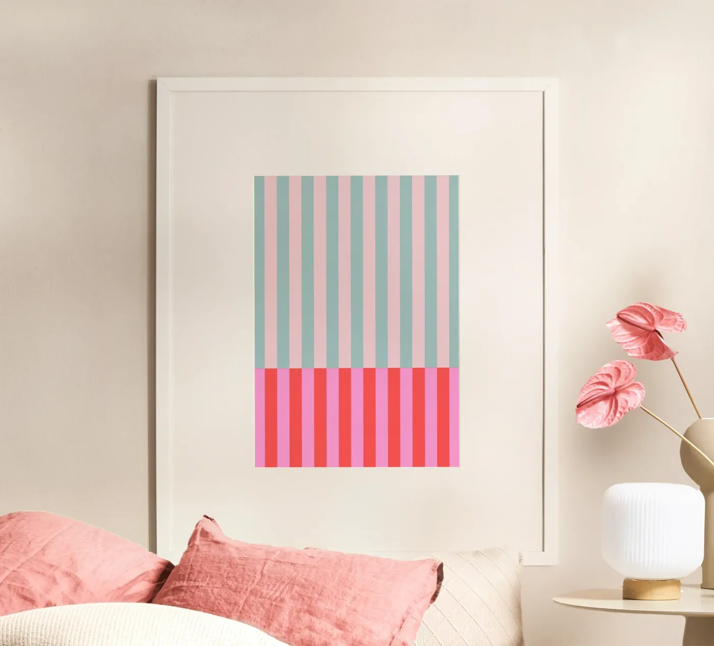 Retro stripes poster da Happypatterns