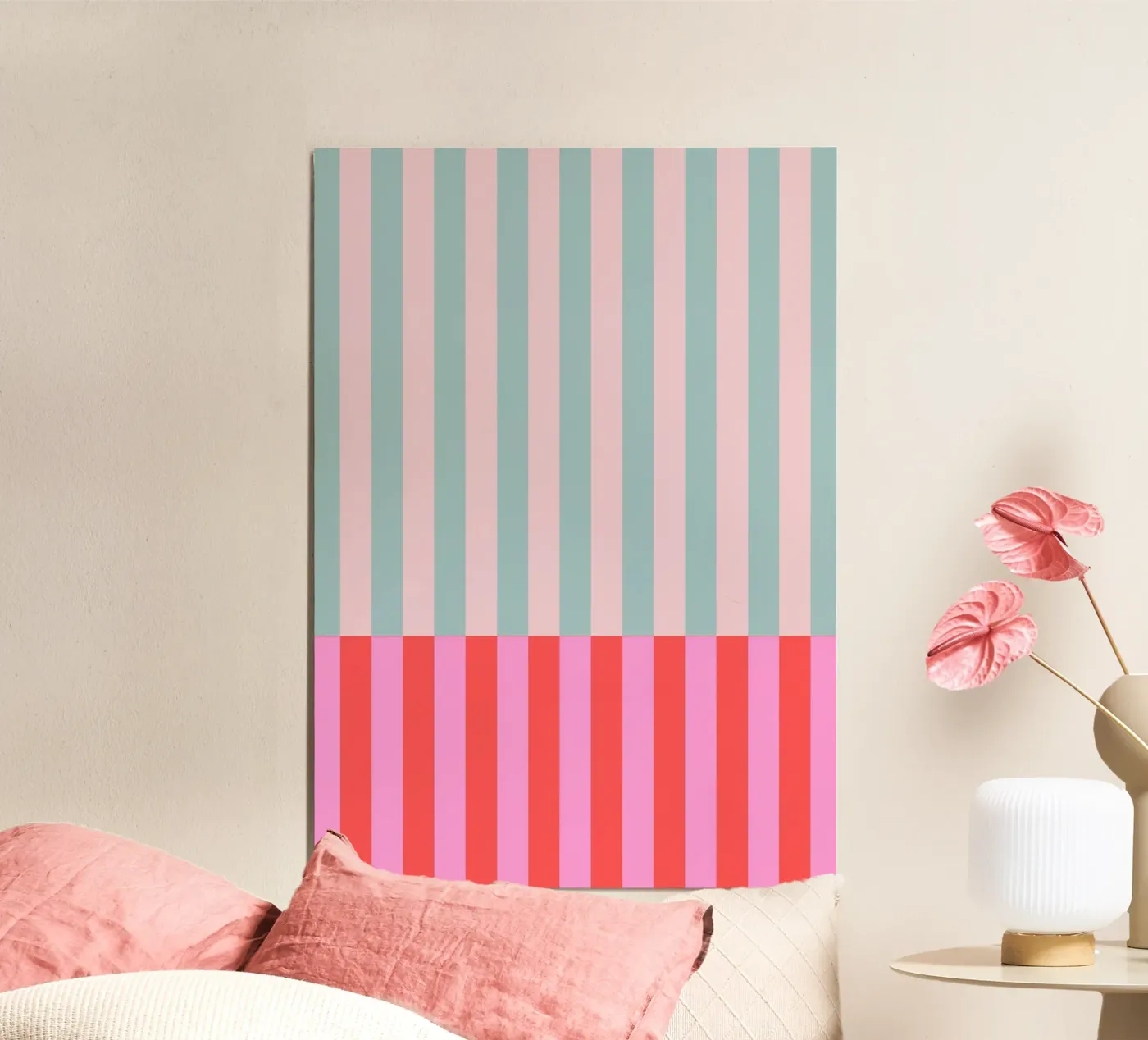 Retro stripes poster da Happypatterns