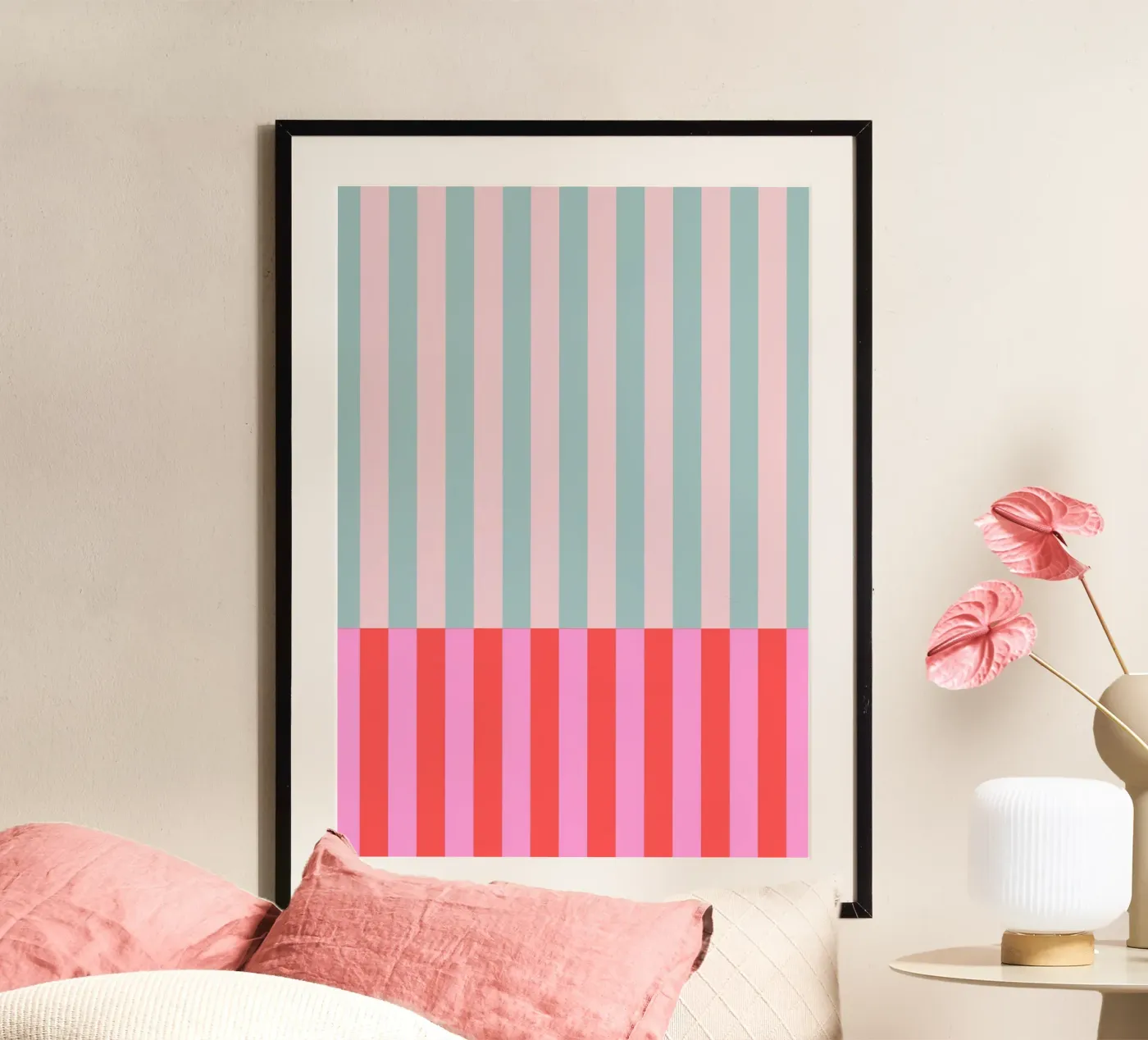 Retro stripes poster da Happypatterns