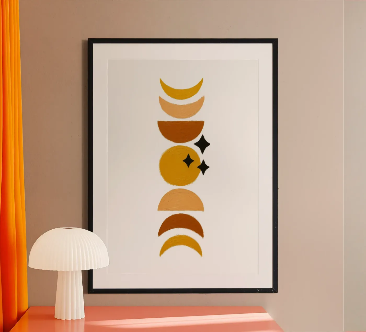 Moon phase poster by Funkydays
