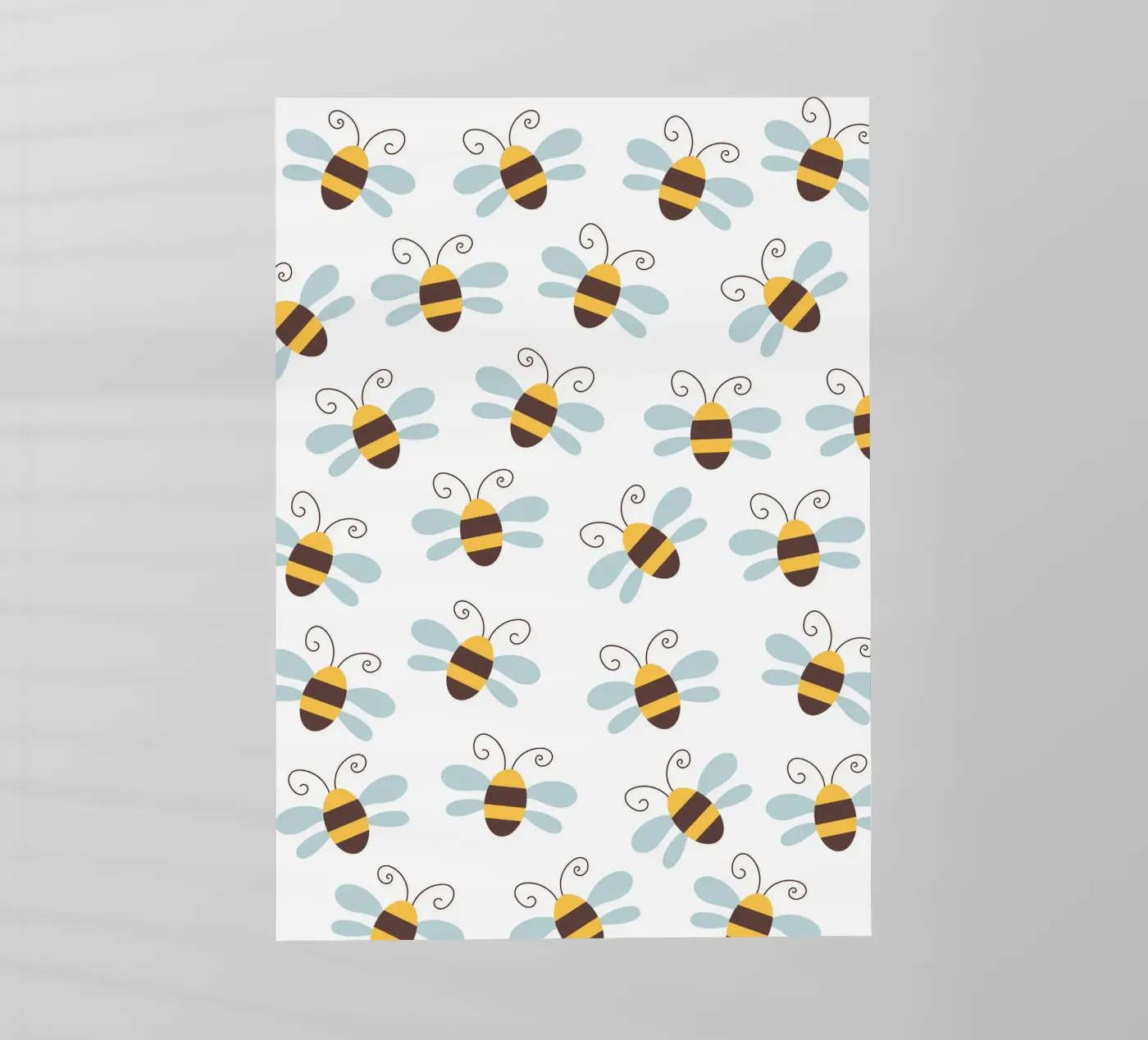 Bees pattern backlit folie van Happypatterns