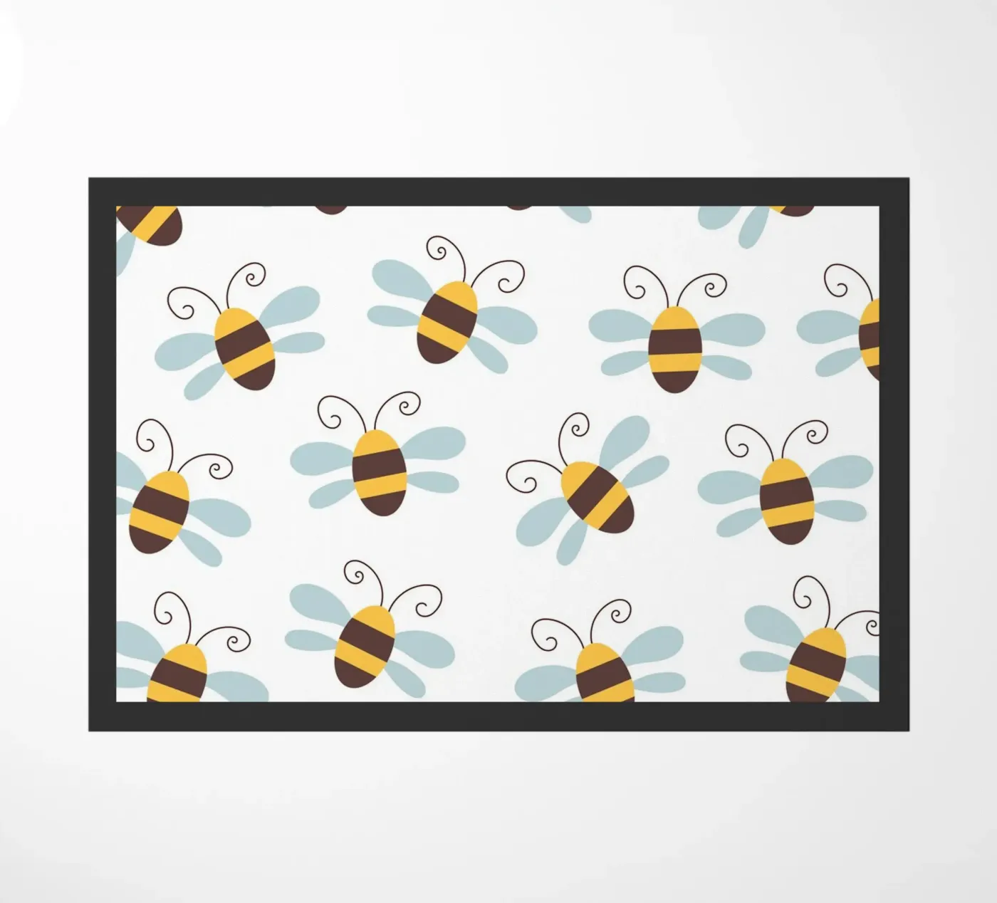Bees pattern Fußmatte von Happypatterns