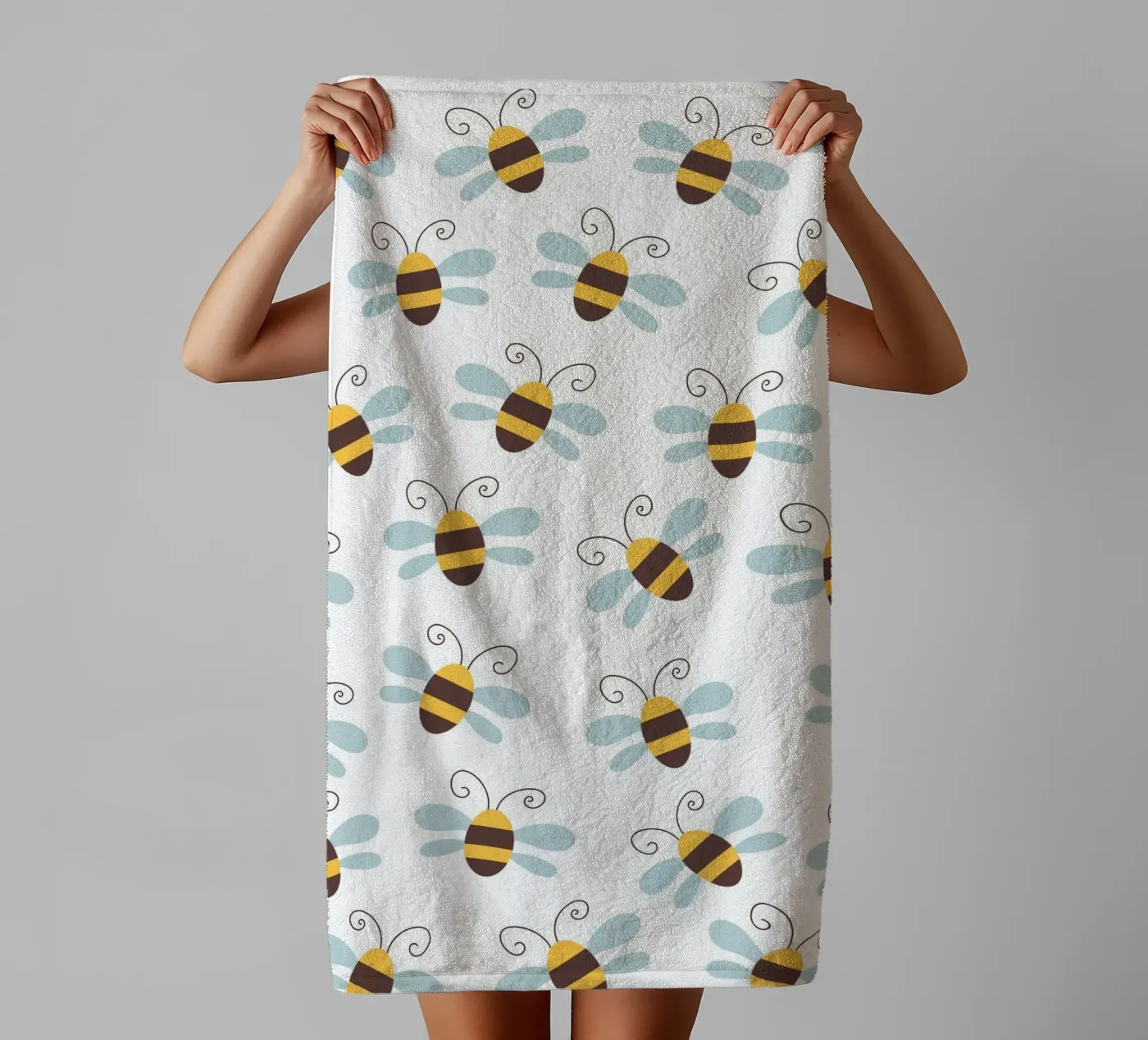 Bees pattern Handtuch von Happypatterns