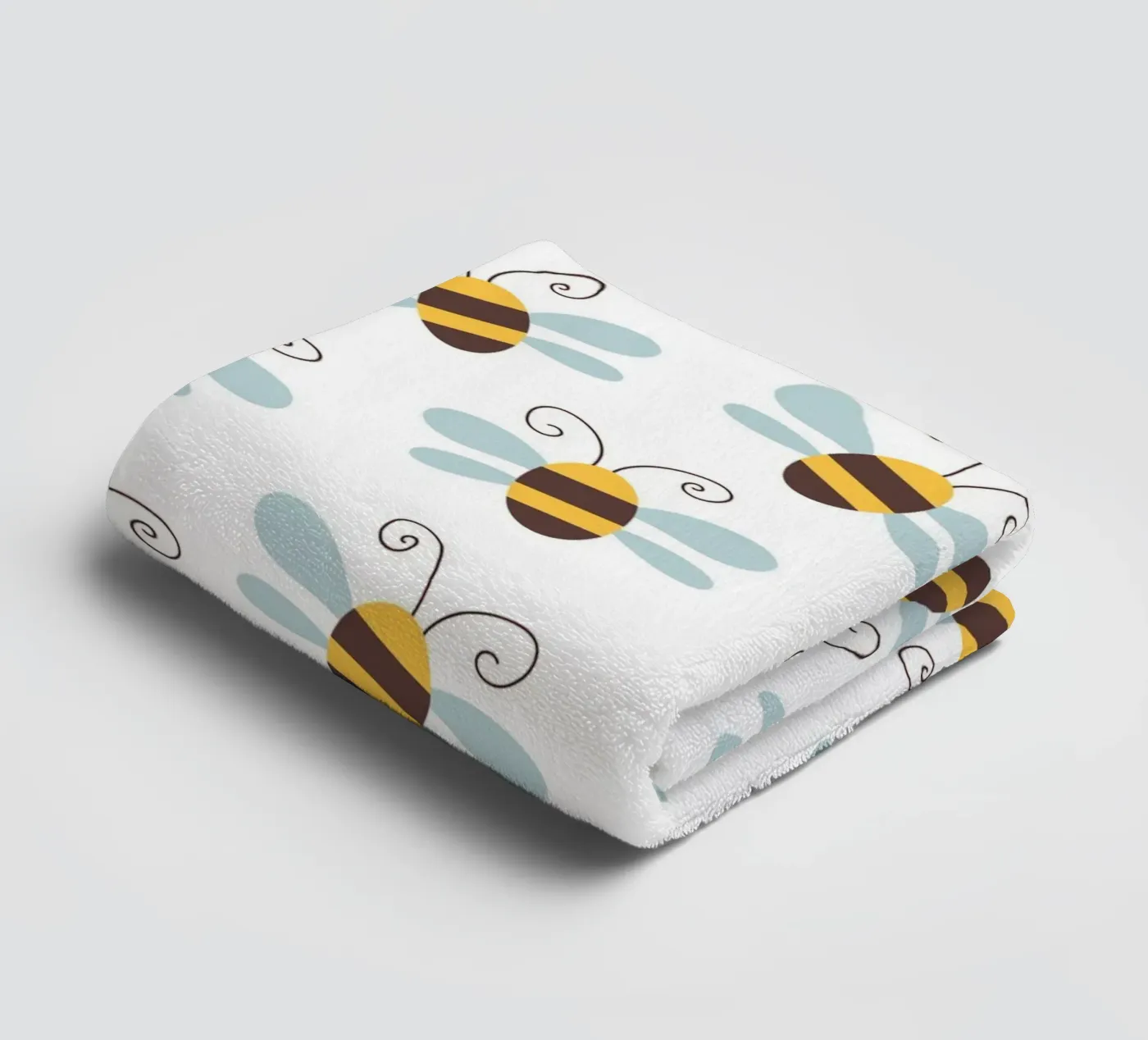 Bees pattern Handtuch von Happypatterns