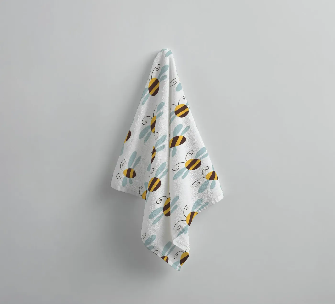 Bees pattern Handtuch von Happypatterns