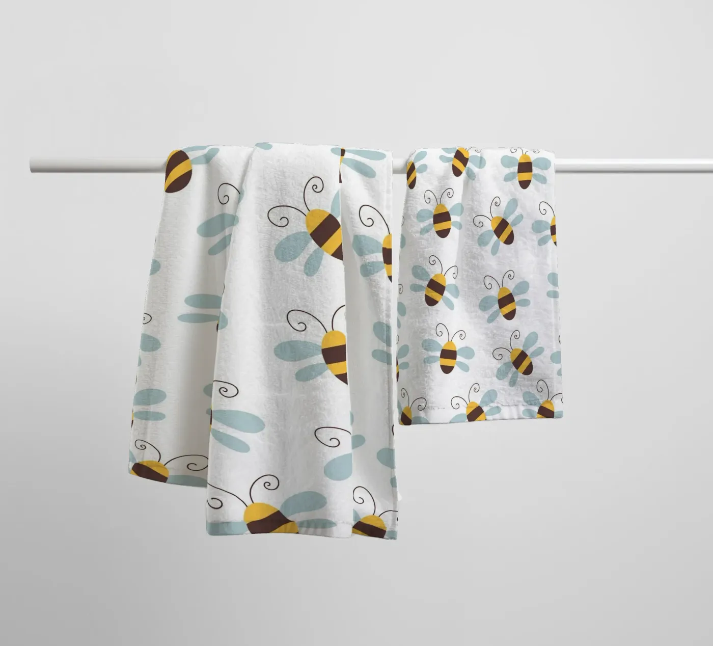 Bees pattern Handtuch von Happypatterns