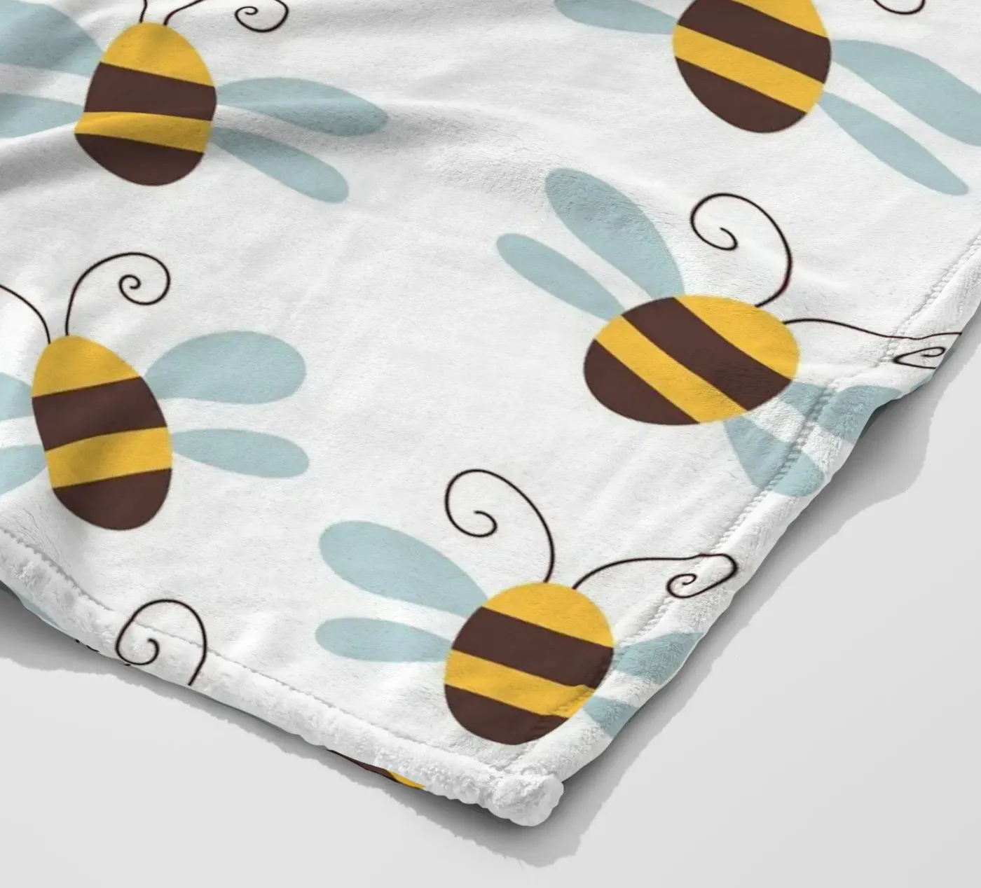 Bees pattern Fleecedecke von Happypatterns