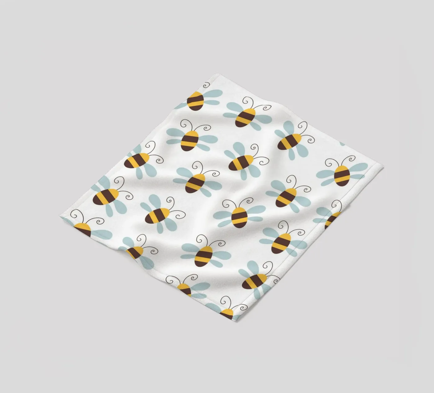 Bees pattern Fleecedecke von Happypatterns