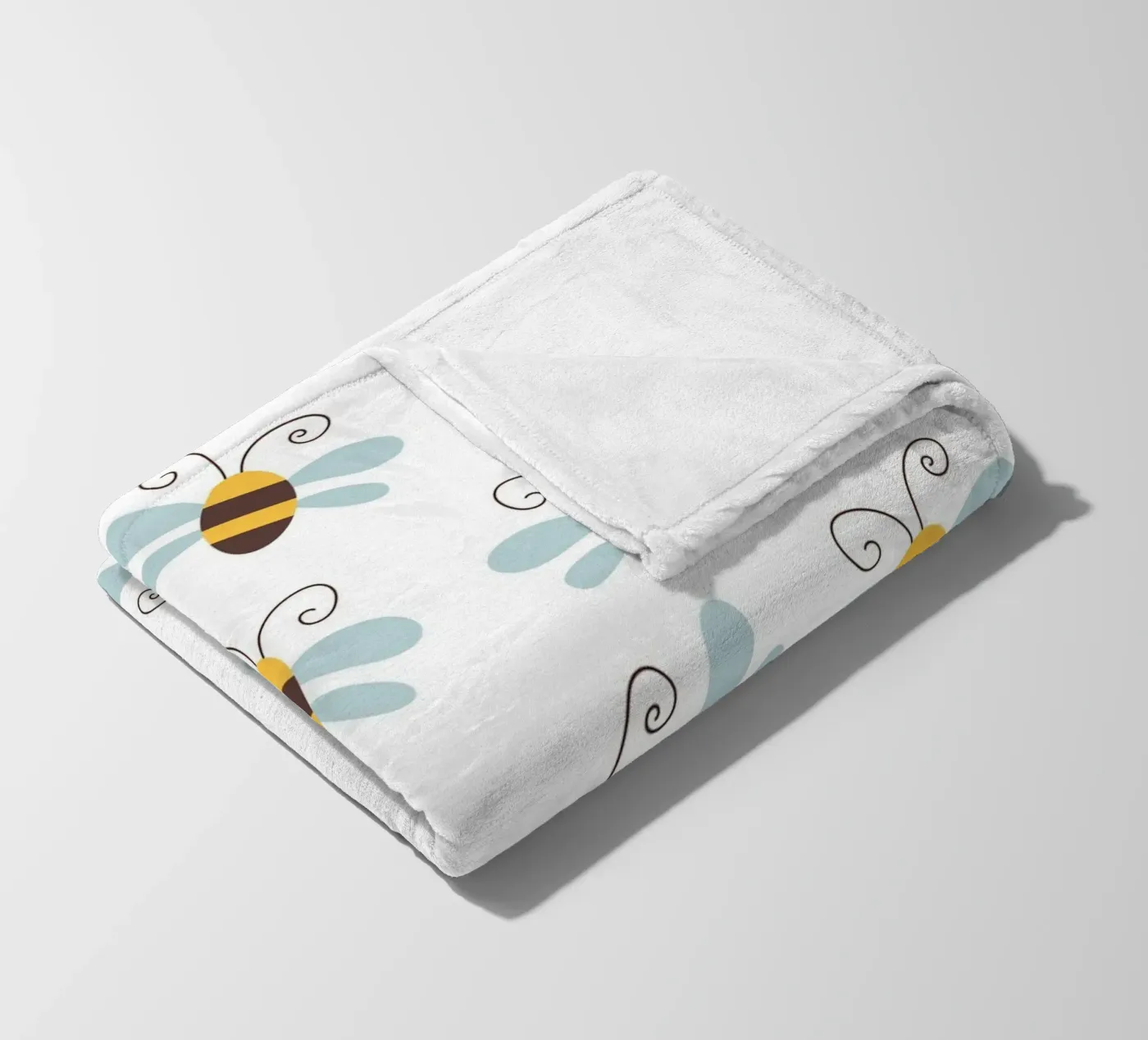 Bees pattern Fleecedecke von Happypatterns