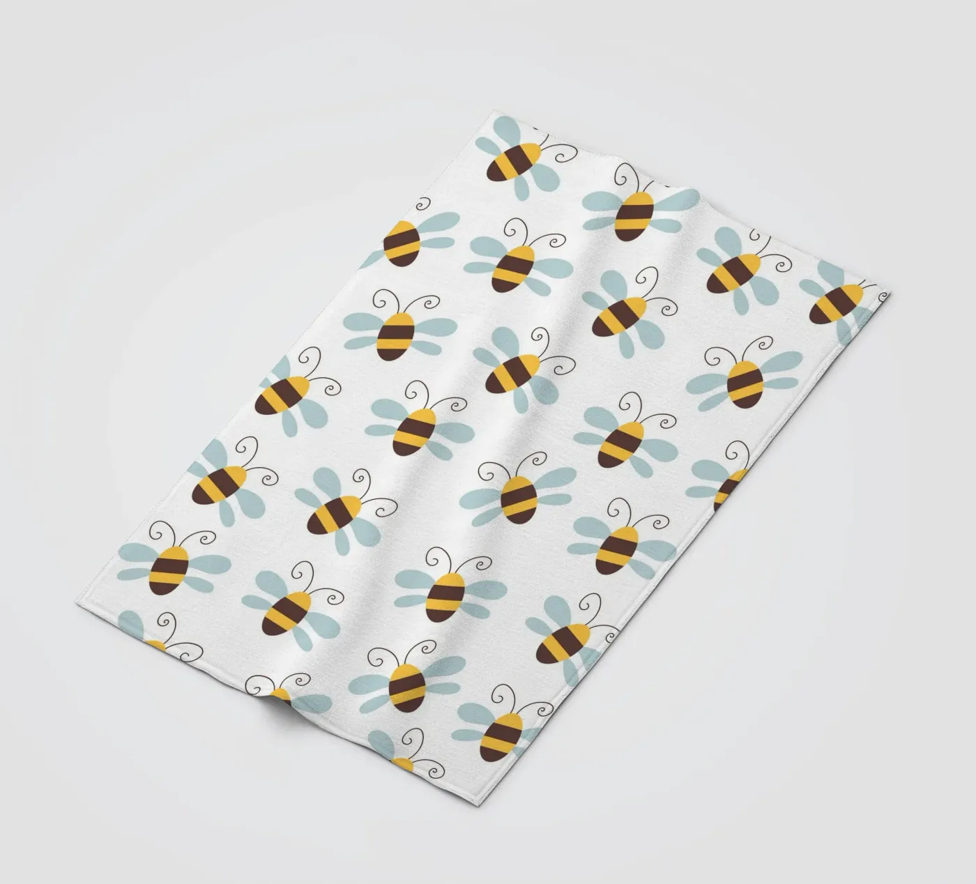 Bees pattern Fleecedecke von Happypatterns