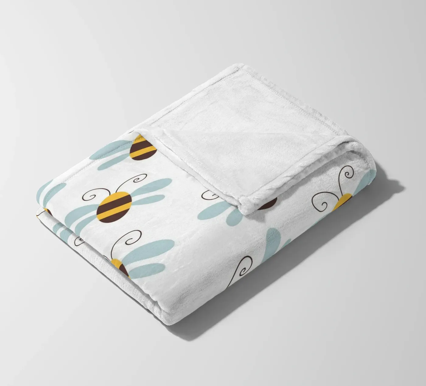 Bees pattern Fleecedecke von Happypatterns