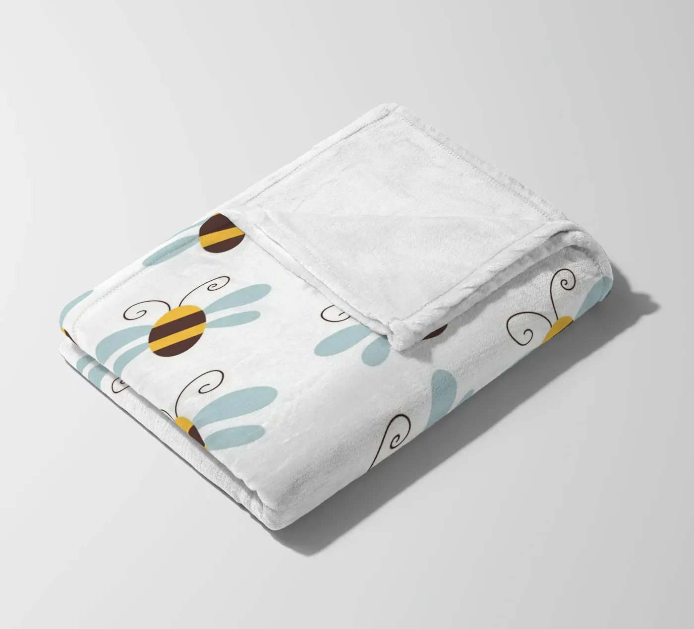 Bees pattern Fleecedecke von Happypatterns