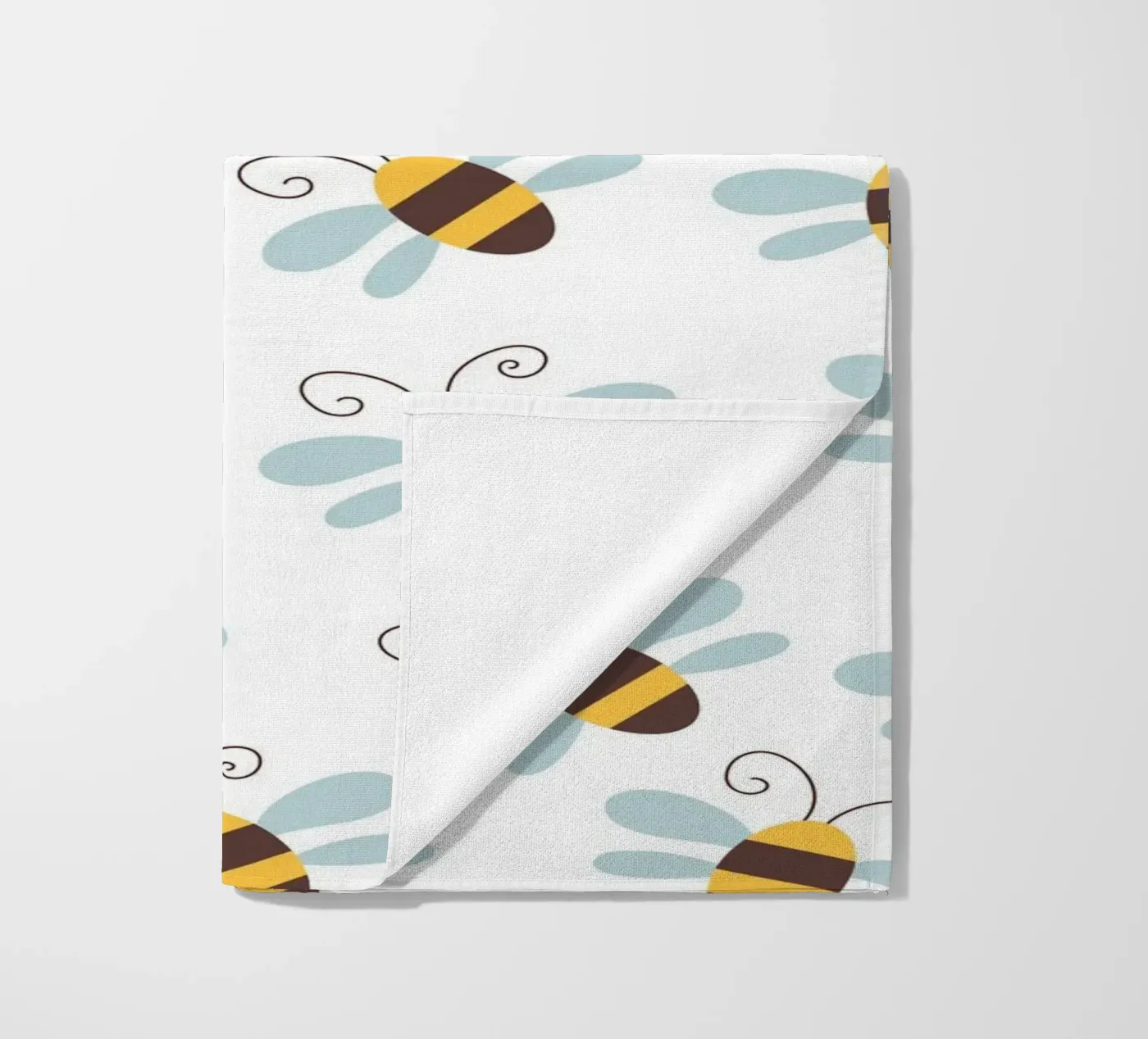 Bees pattern strandhanddoek van Happypatterns
