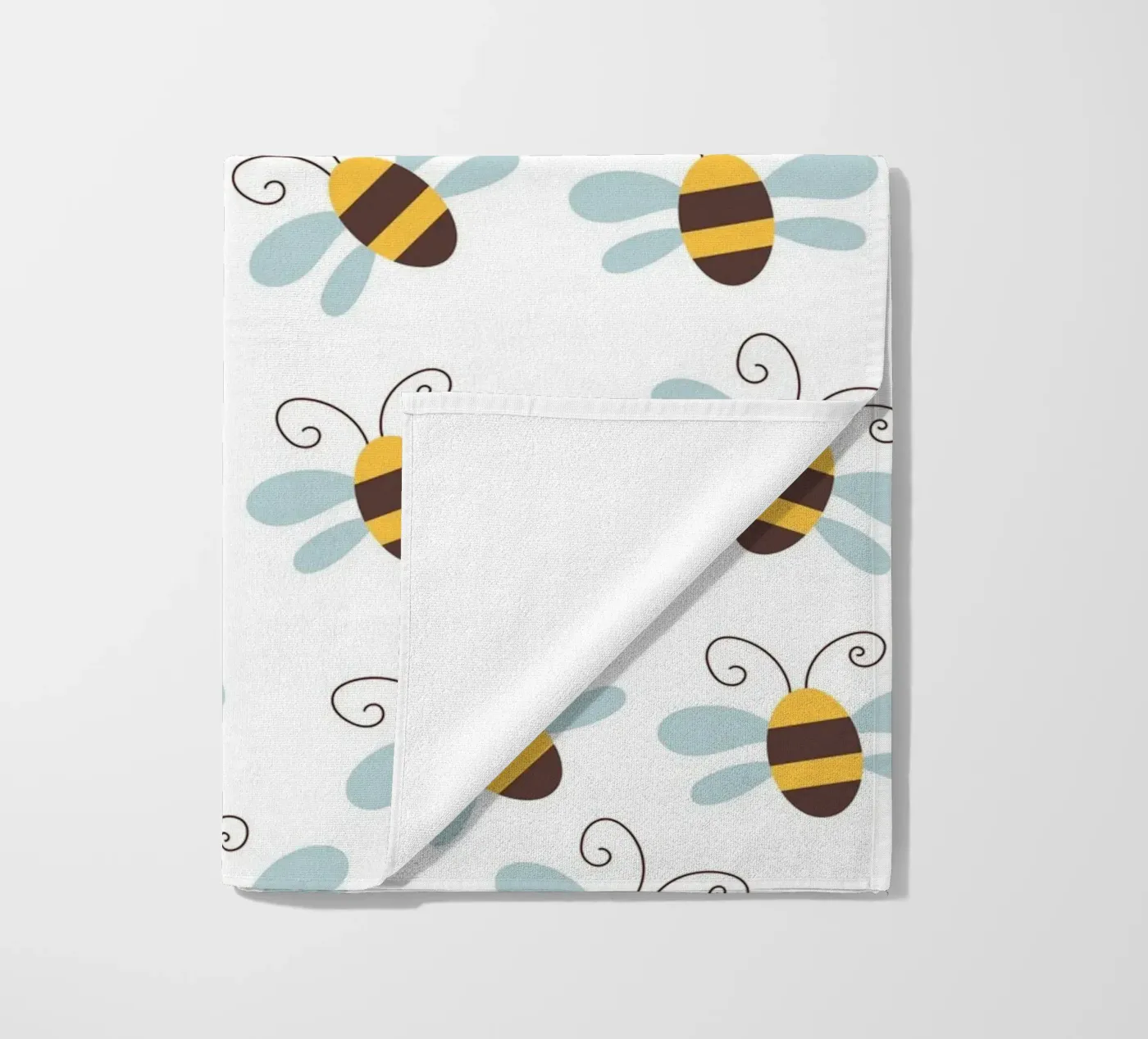 Bees pattern strandhanddoek van Happypatterns