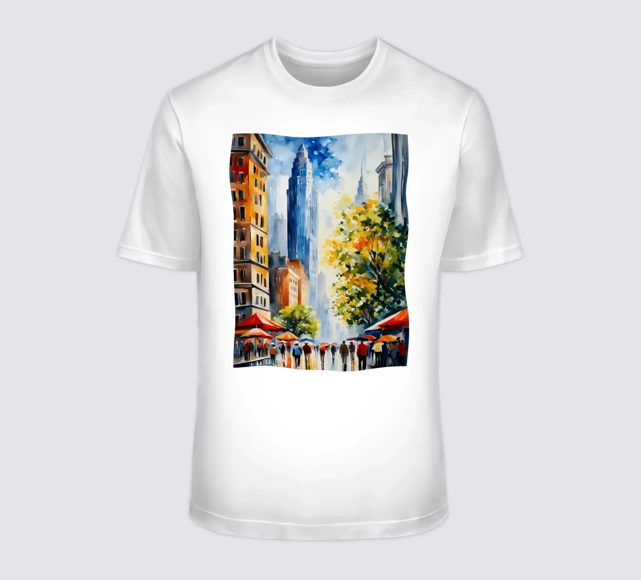 Acquerello di New York t-shirt da 🎁 ARTVI-SHOP