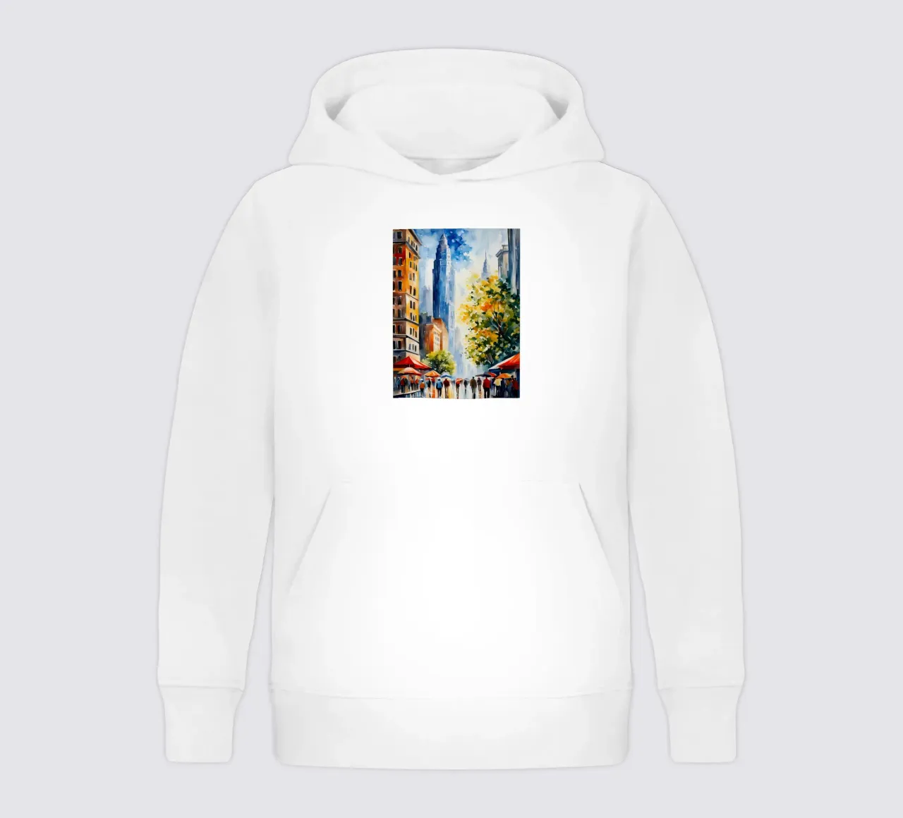 Acquerello di New York felpa bambino con cappuccio da 🎁 ARTVI-SHOP
