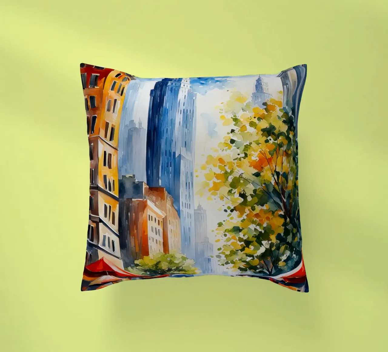 Acquerello di New York cuscino da 🎁 ARTVI-SHOP