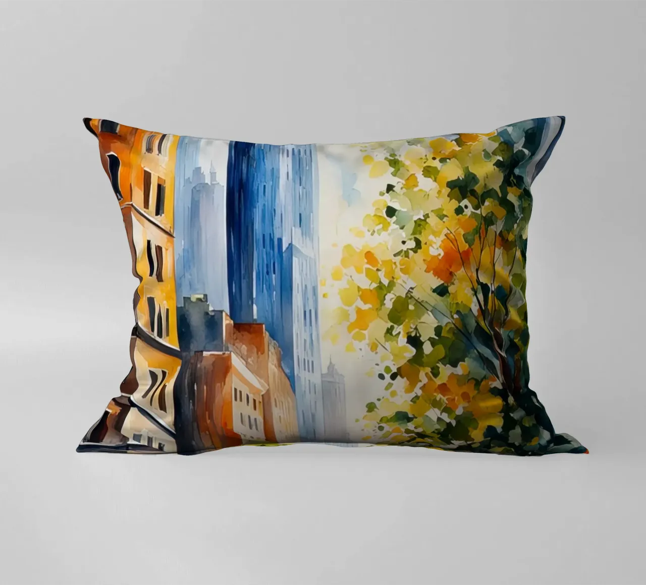 Acquerello di New York cuscino da 🎁 ARTVI-SHOP