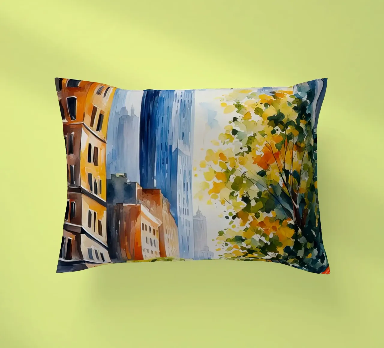 Acquerello di New York cuscino da 🎁 ARTVI-SHOP