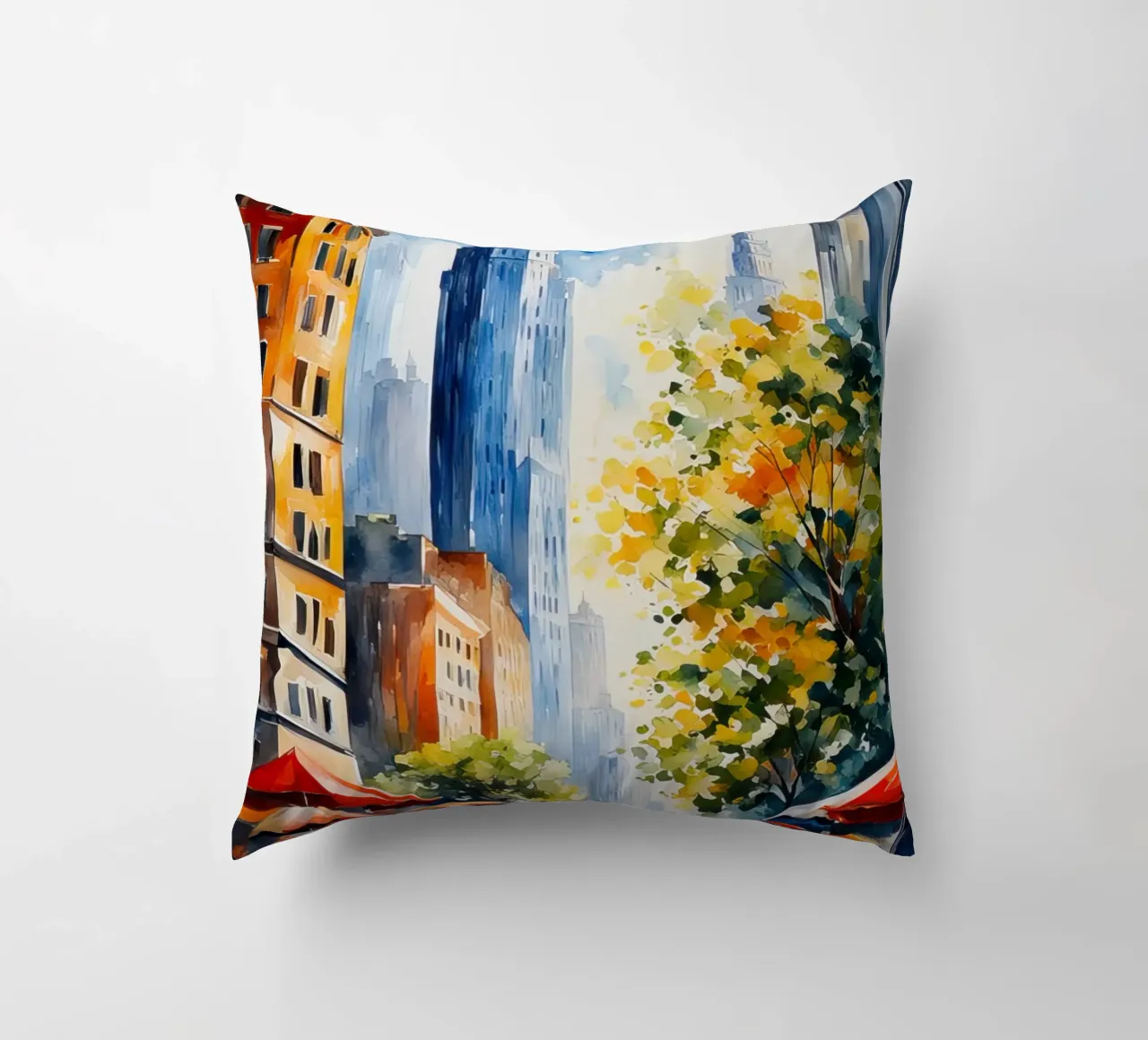 Acquerello di New York cuscino da 🎁 ARTVI-SHOP