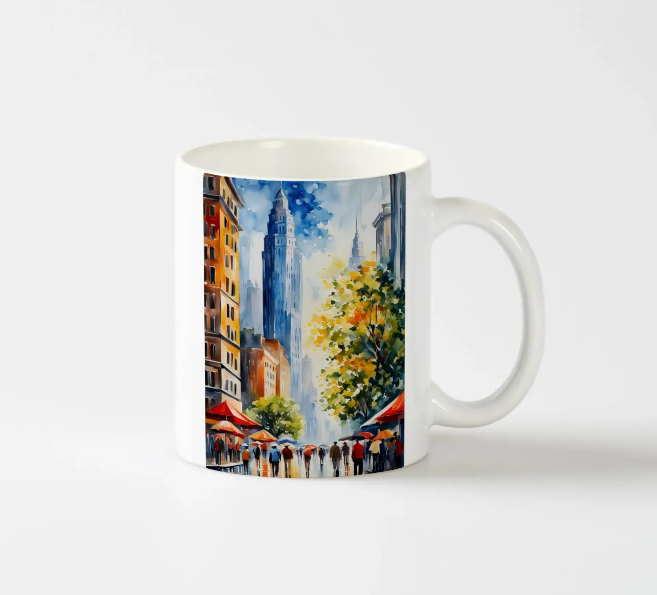 Acquerello di New York tazza in ceramica da 🎁 ARTVI-SHOP