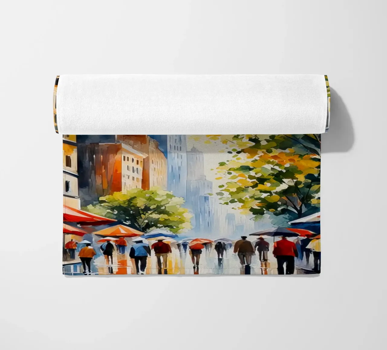 Acquerello di New York telo mare da 🎁 ARTVI-SHOP