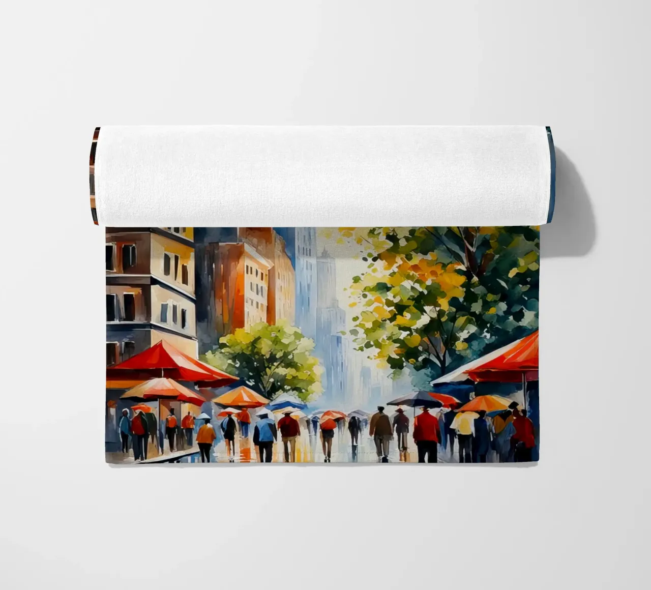 Acquerello di New York telo mare da 🎁 ARTVI-SHOP