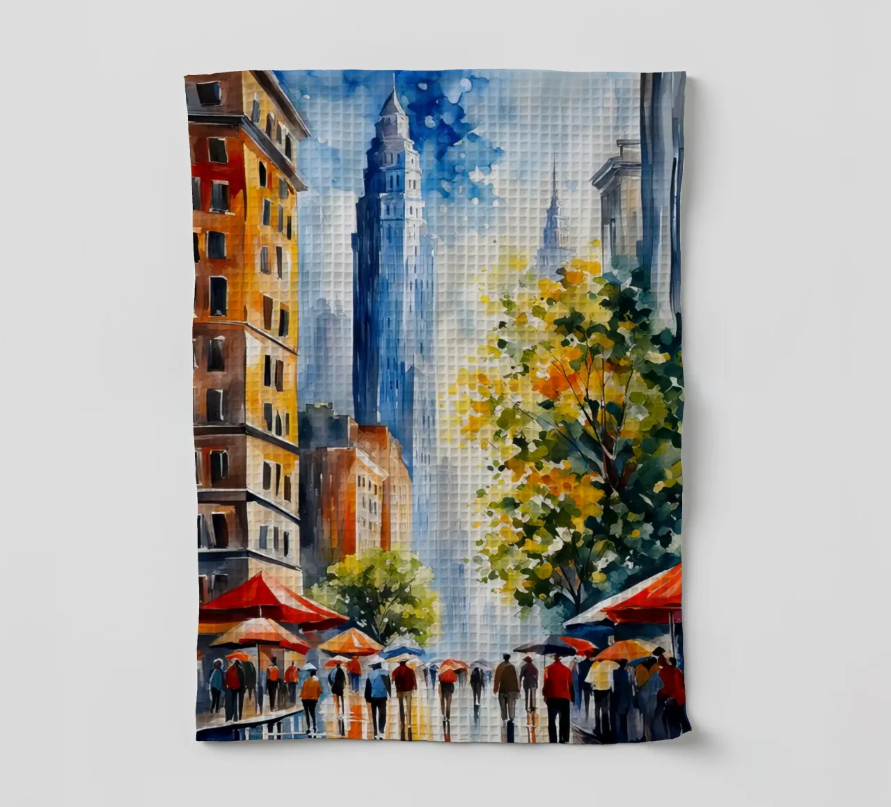 Acquerello di New York canovaccio da cucina da 🎁 ARTVI-SHOP