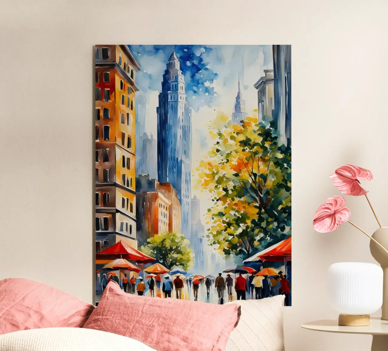 Acquerello di New York alluminio dibond da 🎁 ARTVI-SHOP