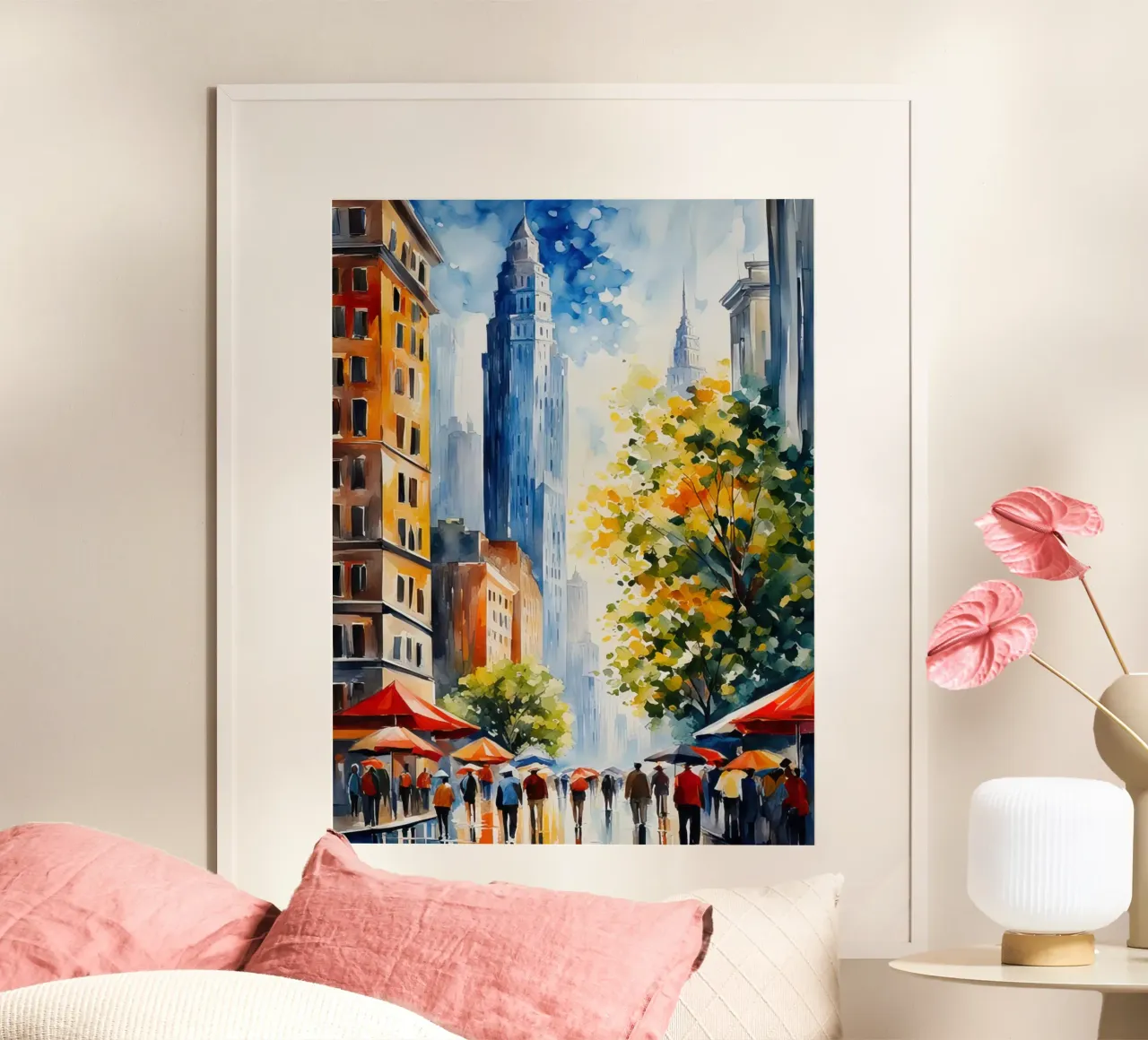 Acquerello di New York carta hahnemühle da 🎁 ARTVI-SHOP