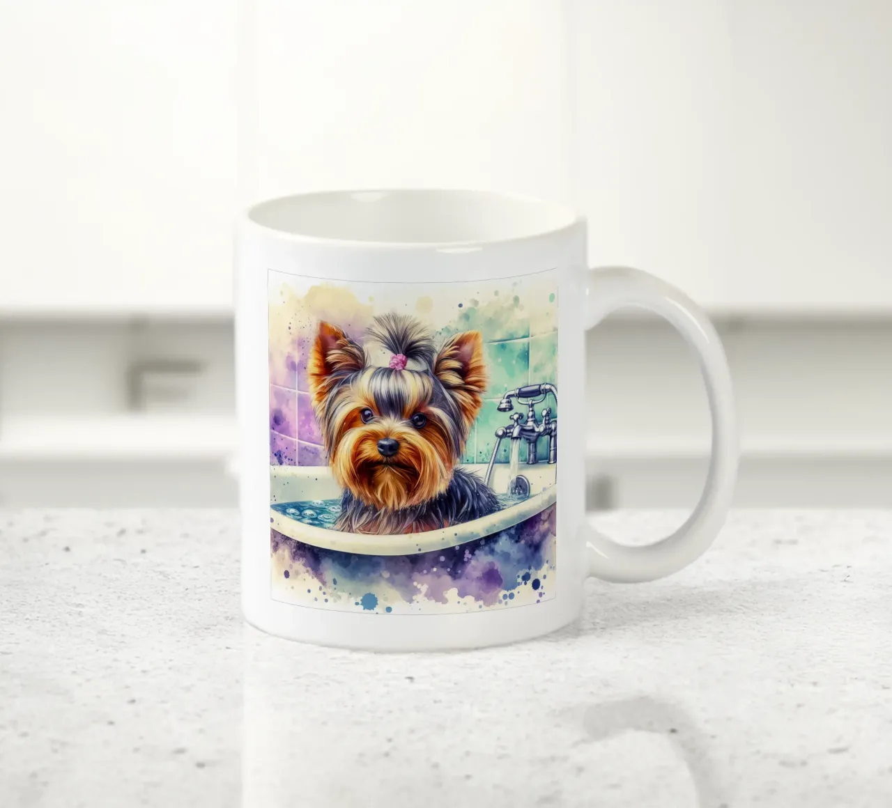 Yorkshire terrier ceramic mug by 🎁 ARTVI-SHOP