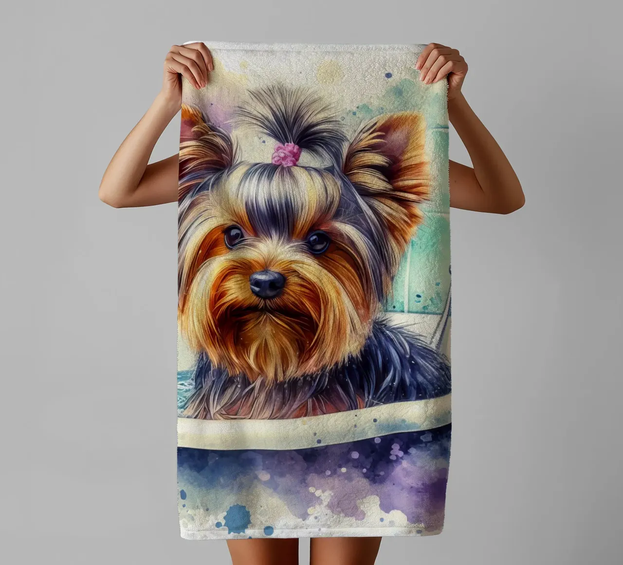 Yorkshire terrier towel by 🎁 ARTVI-SHOP