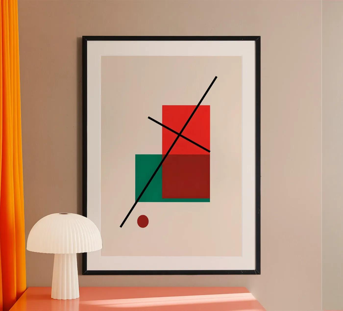 Scheve Indigo Logic poster van David