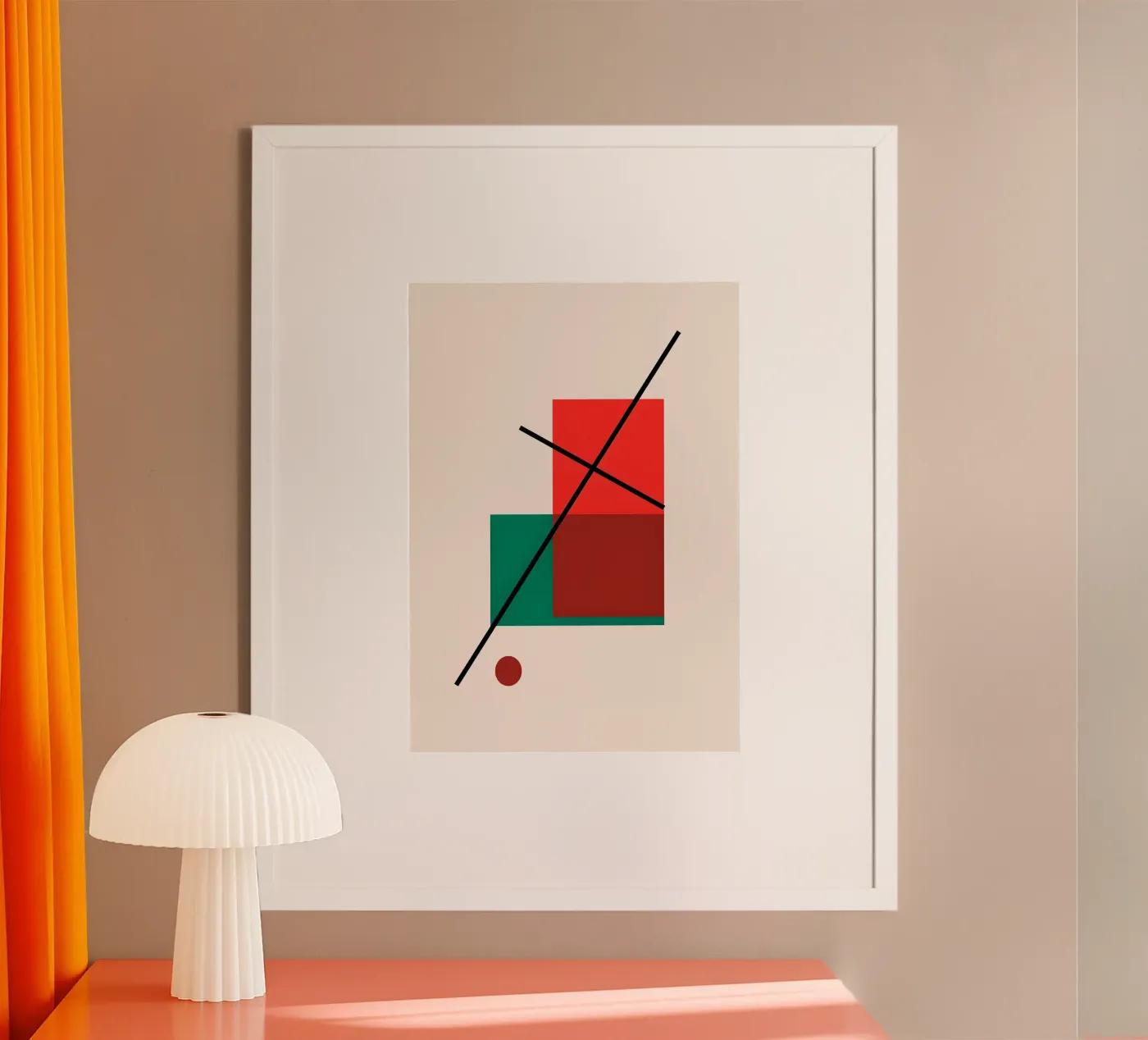 Scheve Indigo Logic poster van David