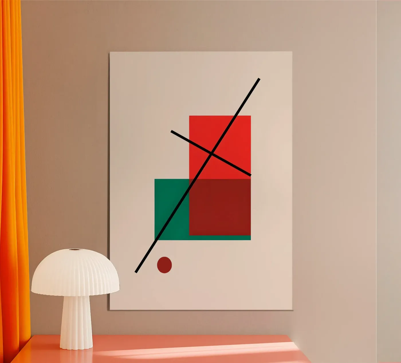 Scheve Indigo Logic poster van David