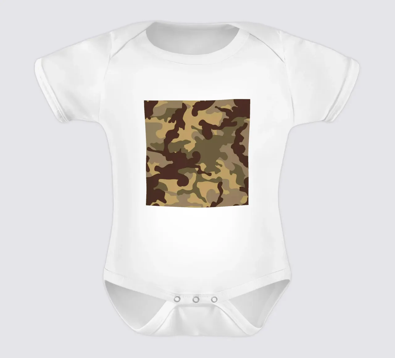 Militär-Tarnung Kurzarm Babybody von ARTVI-SHOP