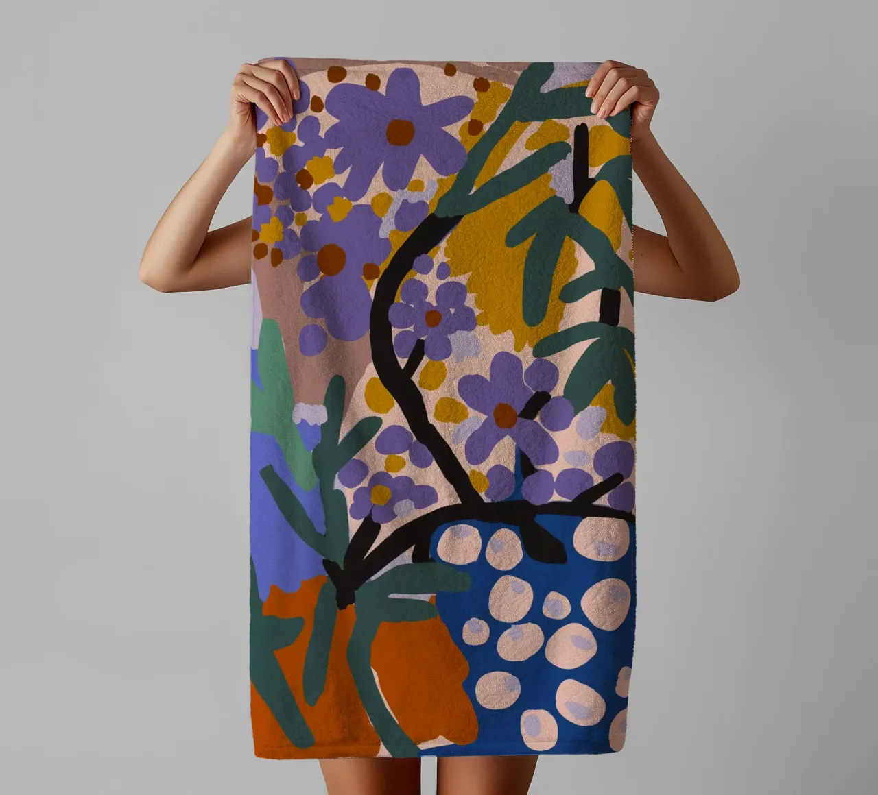 Botanic Impression asciugamano da bagno da treechild