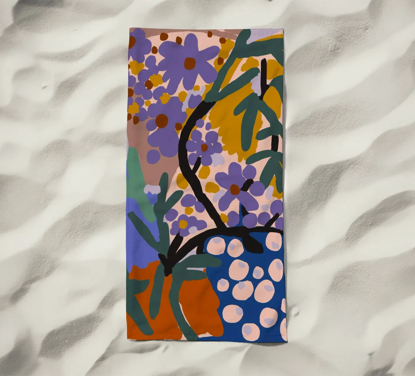 Botanic Impression strandhanddoek van treechild