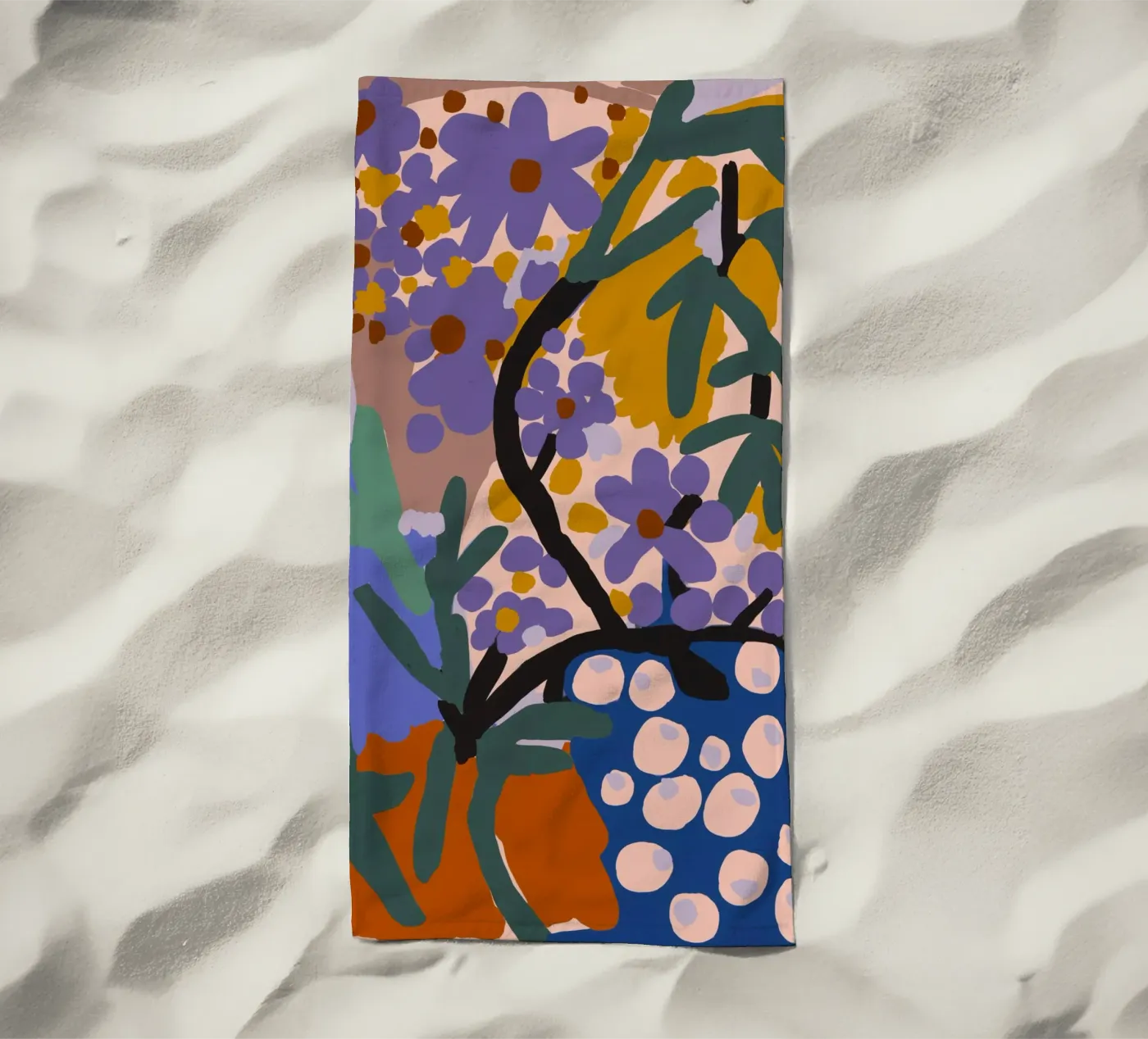 Botanic Impression strandhanddoek van treechild