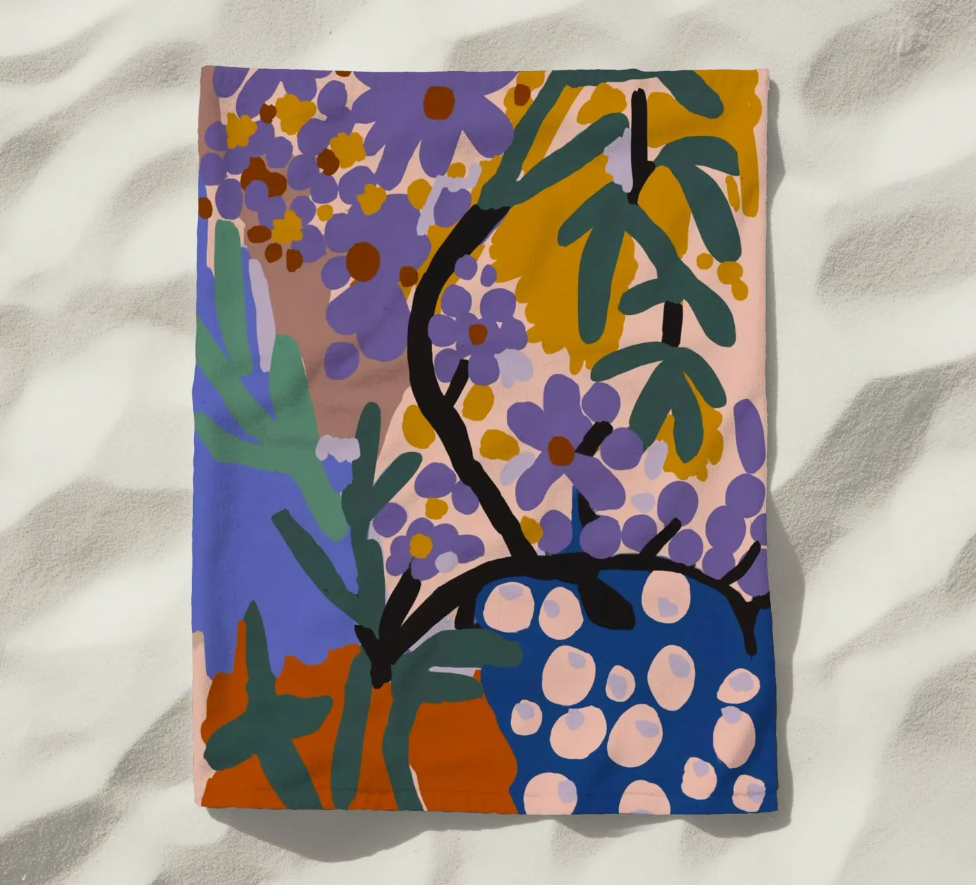 Botanic Impression strandhanddoek van treechild