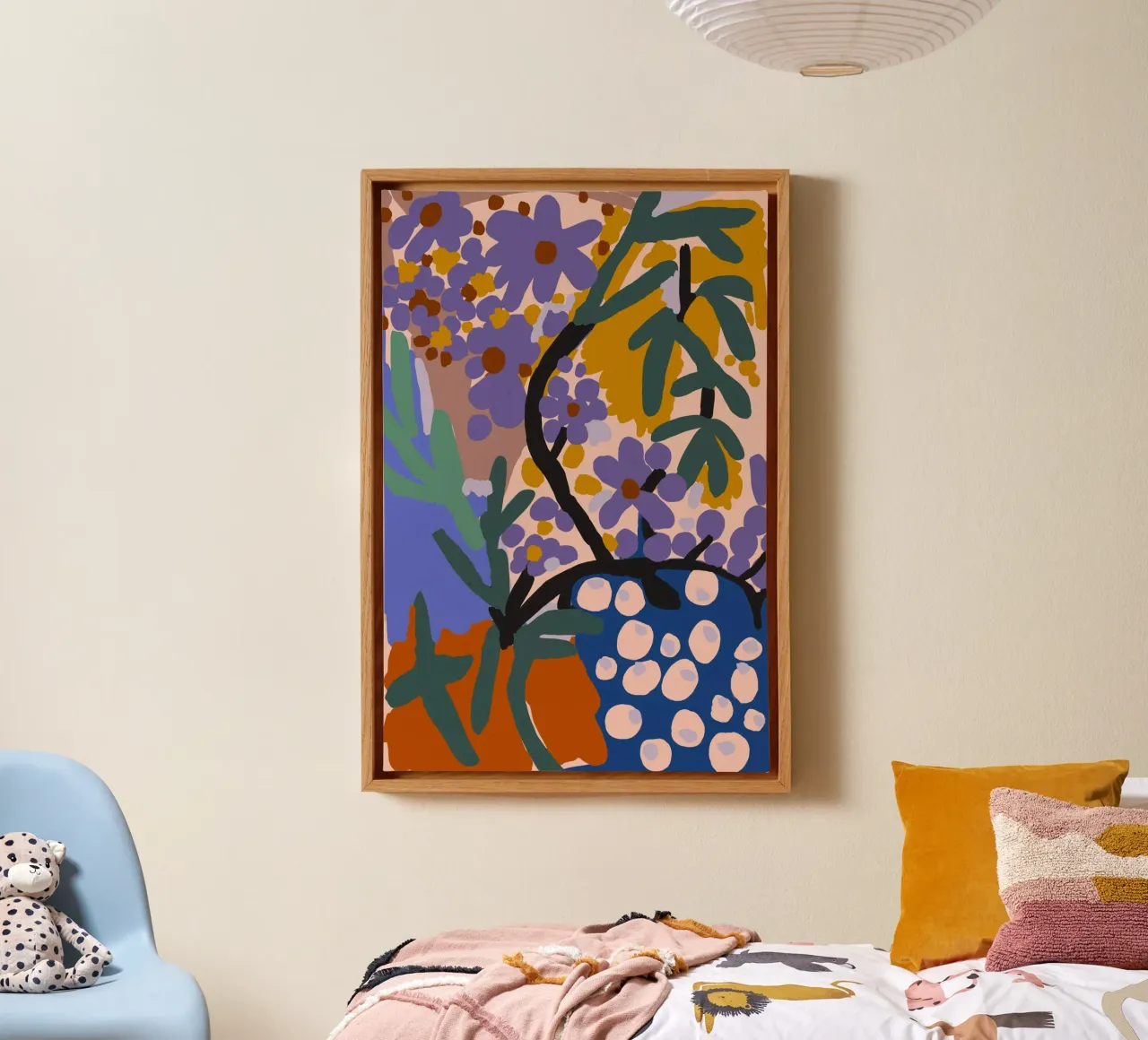 Botanic Impression tela con Cornice a cassetta da treechild