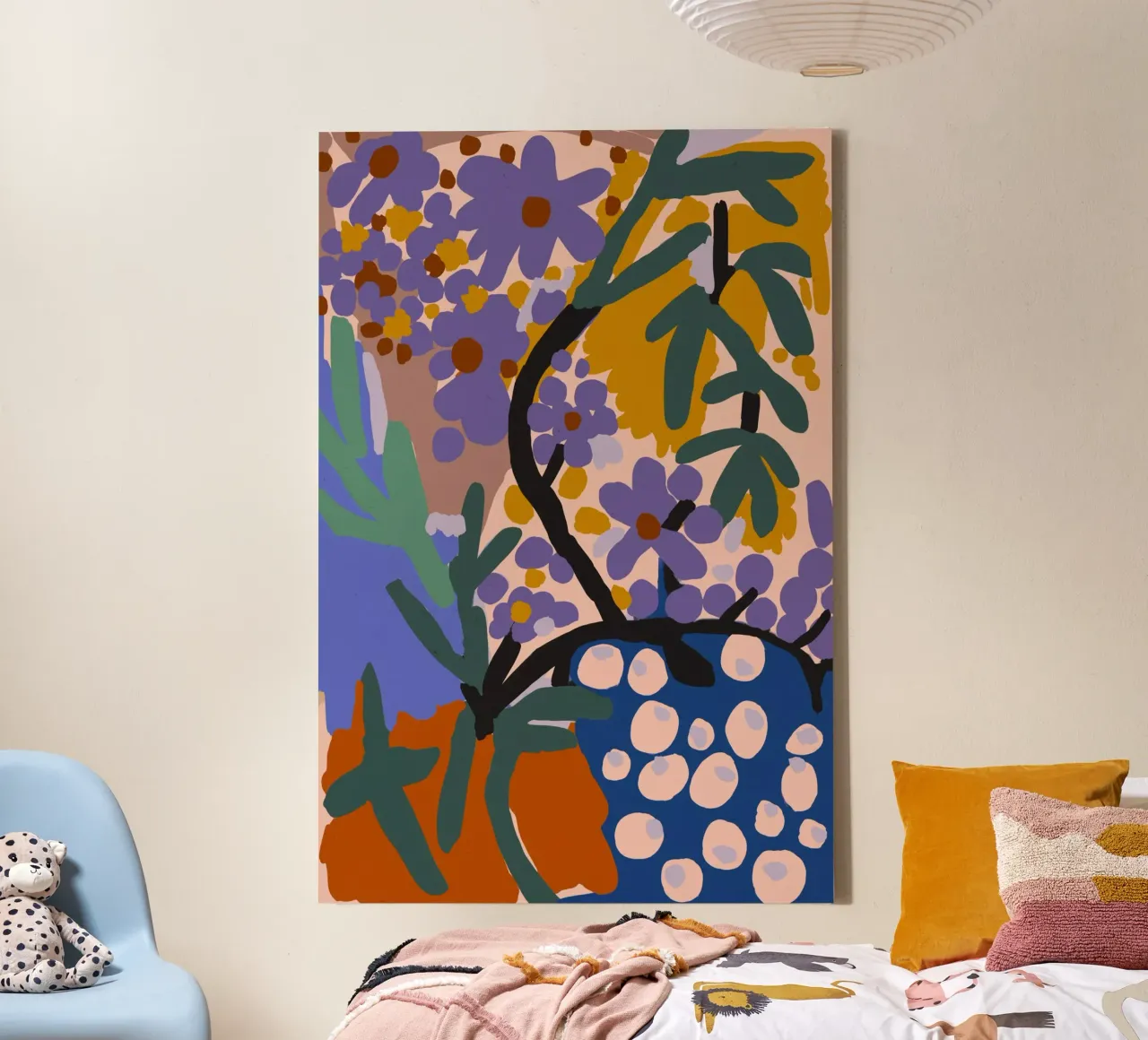 Botanic Impression tela con Cornice a cassetta da treechild
